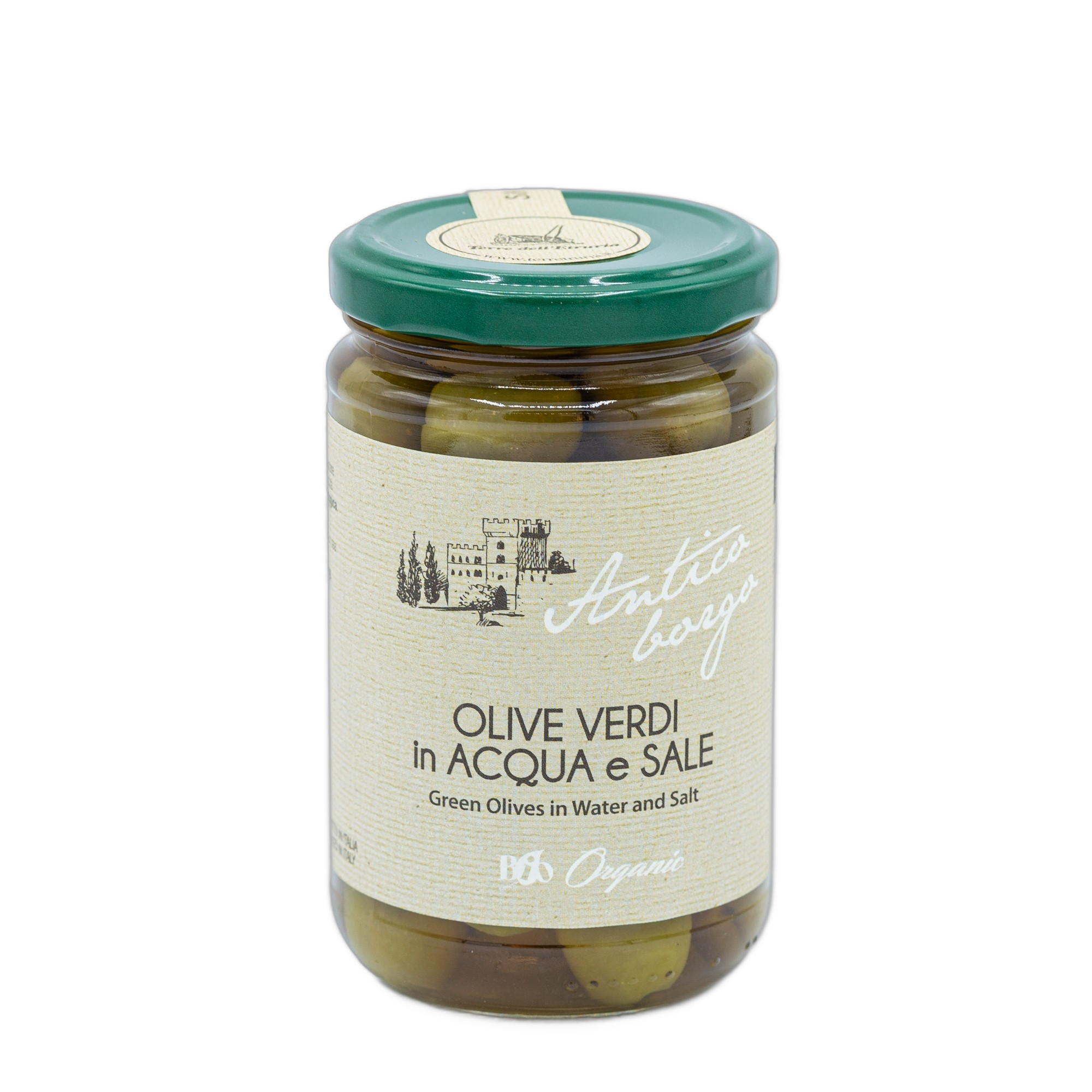 Olive Verdi Bio in Acqua e Sale Antico Borgo – 310 gr